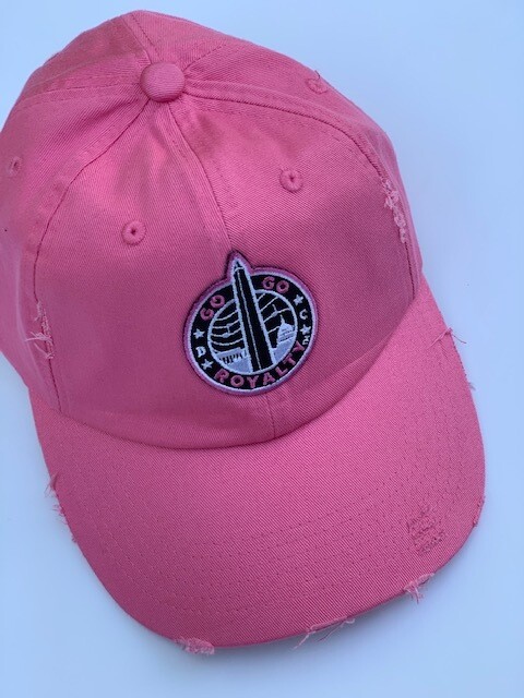 Go-Go Royalty Pink Unstructured Cap with the Go-Go Royalty Patch