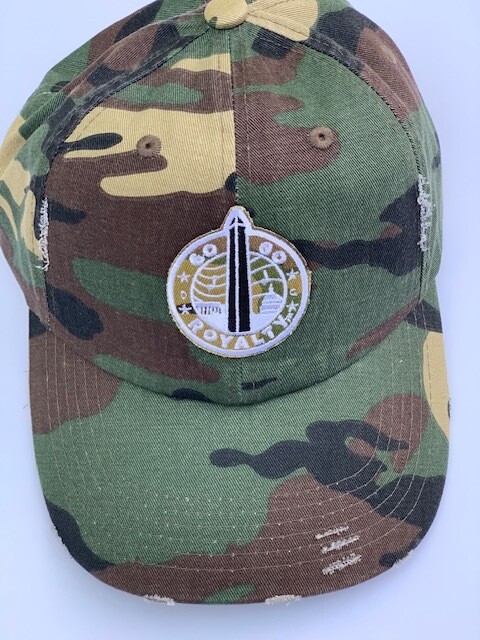 Go-Go Royalty Camo Unstructured Cap with the Camo Go-Go Royalty Patch