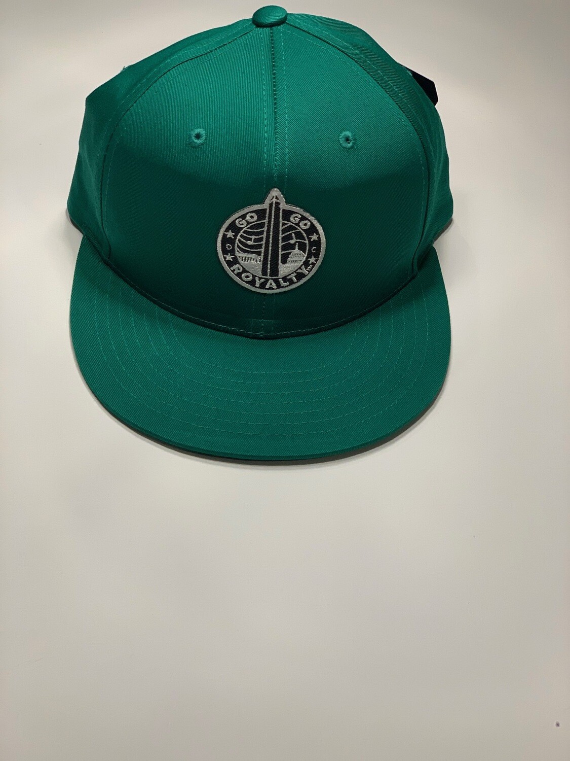Go-Go Royalty Green Classic Snapback Cap with the Go-Go Royalty Patch