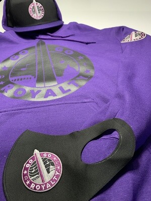 Purple GGR Hoodie With Black Graph