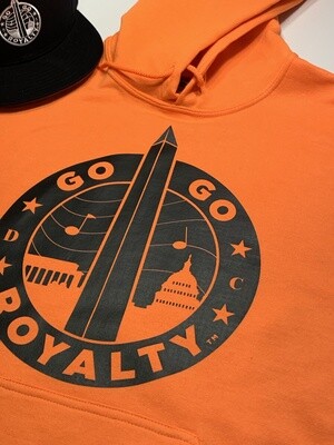Neon Orange GGR Hoodie With Black Graph