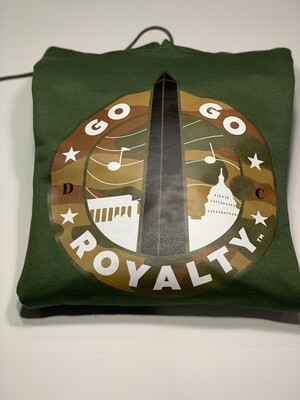 Military Green GGR Hoodie With Camo Graph