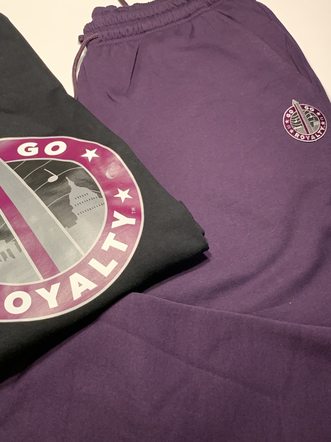 Purple Fleece Sweat Pants