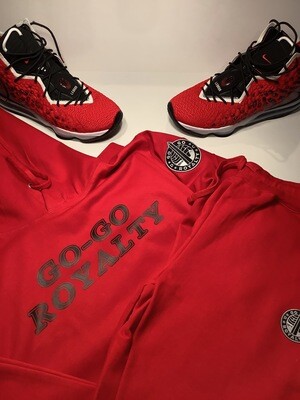 Red SweatSuit with Black &quot;Go-Go Royalty Graph&quot;