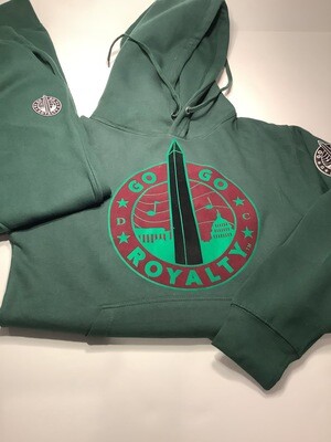 Hunter Green SweatSuit with Kelly Green and Wine Velvet Graph