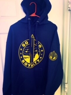 Navy Blue GGR Hoodie w/Yellow Graph