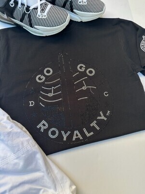 Black Out *Luxe-T* w/GGR Rhinestone Graph-(T-Shirt)