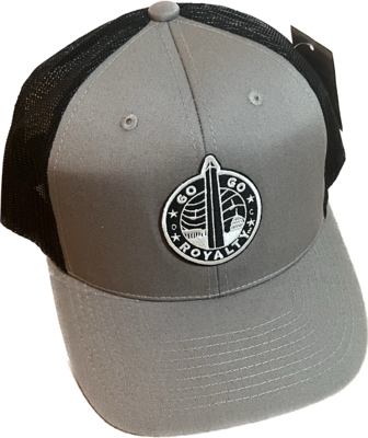 Black &amp; Gray-Classic 6 Panel Mesh Back GGR Hat
