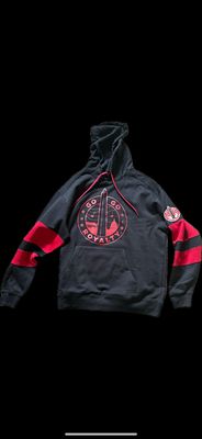 Red Striped &amp; Black GGR Hoodie