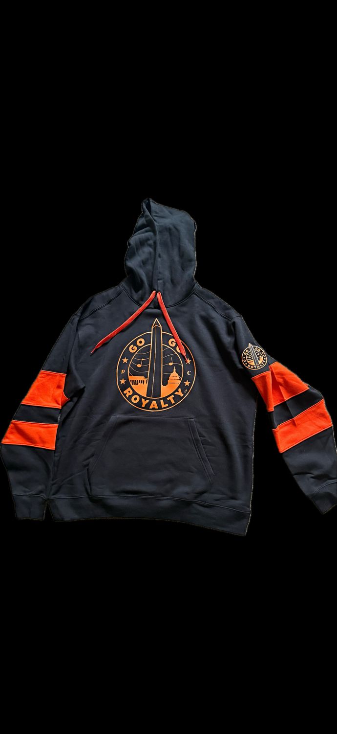 Orange  Striped &amp; Black GGR Hoodie