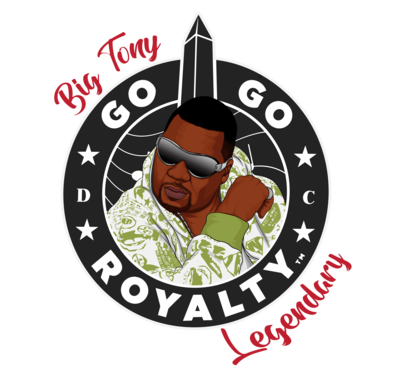 Go-Go Royalty"Big Tony" of Trouble Funk  Legendary Collection Series Short Sleeve T-shirts (Choose Your Color)