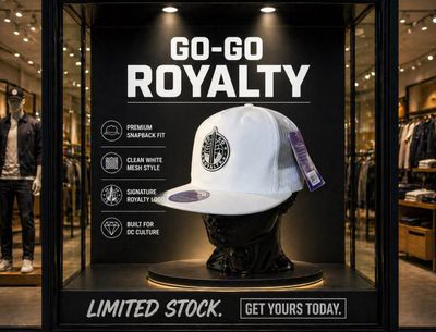 White Flat Bill &amp; Net Back GGR Hat