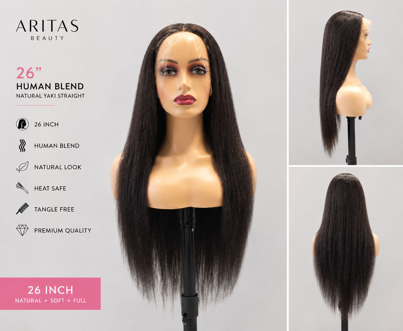 Human Blend Wig 26inch