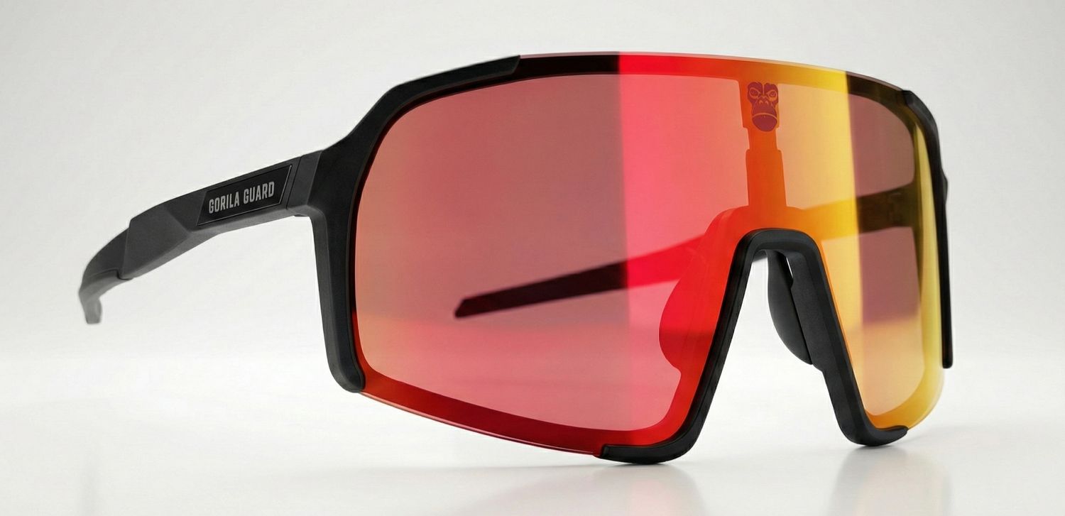 Gafas Fotocromáticas MTB Gorila Guard | Lentes Deportivas Adaptativas, Color de Lente: Active Red