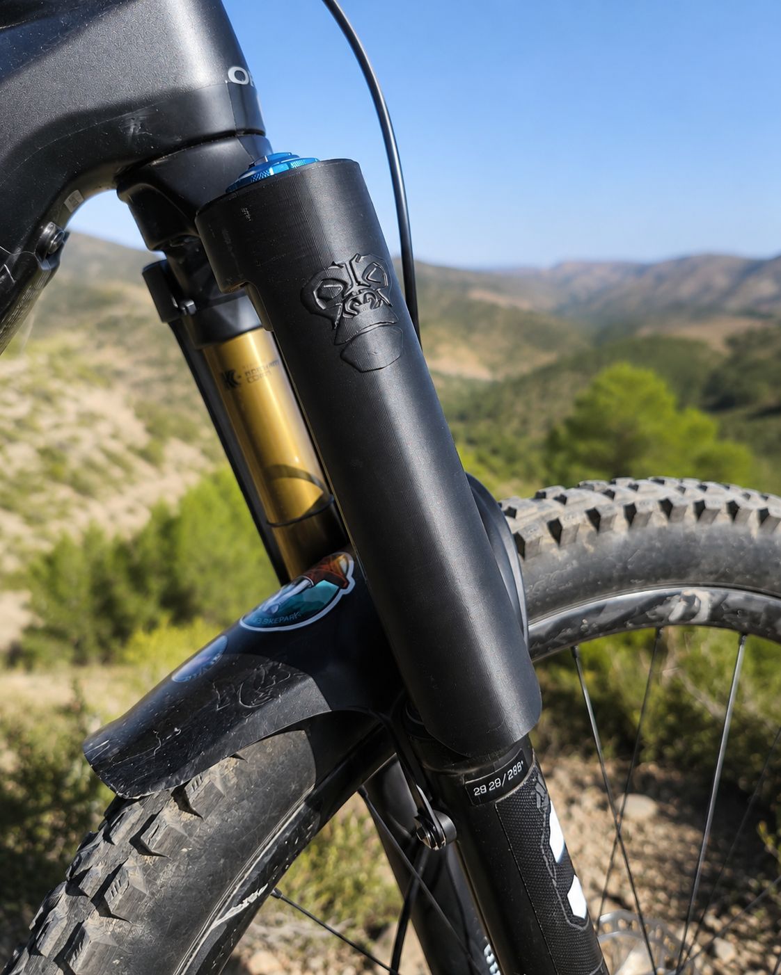 Protector de Horquilla MTB Gorila Guard | Suspensión Protegida, Selecciona la Medida de tu Horquilla: Para Horquillas de 38mm