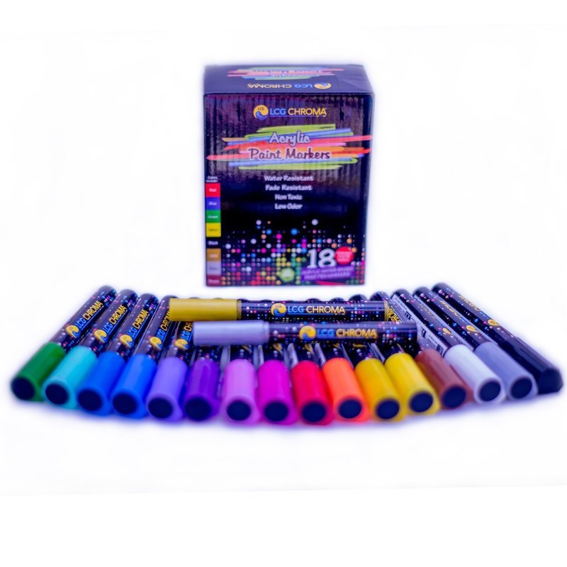 LCG Chroma Acrylic Marker Variety Pack