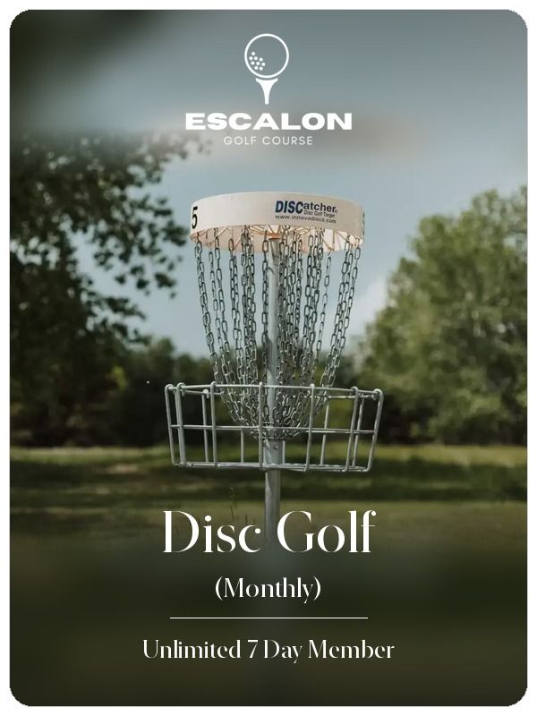 Disc Golf  7 Day Membership (Monthly) - Disc Golf Member 7 Day Member