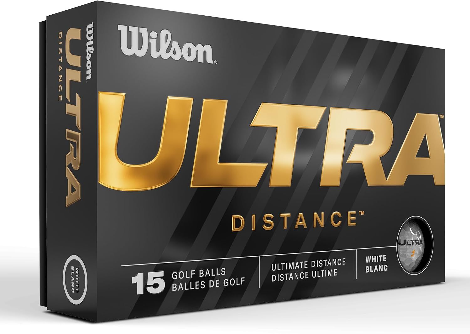 Wilson 23' Ultra Golf Balls - 15 Ball Pack, White