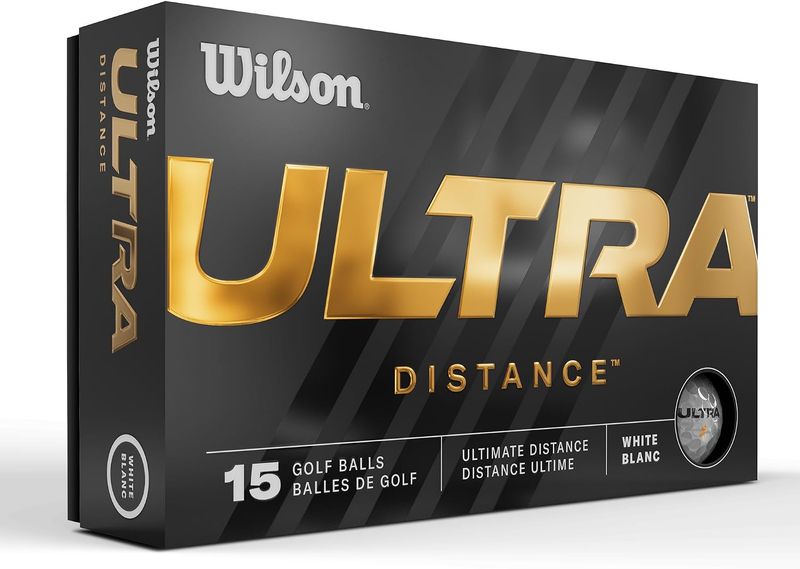 Wilson 23' Ultra Golf Balls - 15 Ball Pack, White