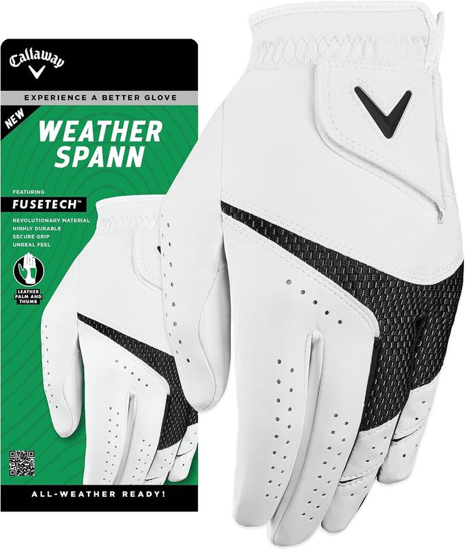 Callaway Weather Spann Golf Glove - Men's, Worn on Left Hand (for Right-Handed Golfers)