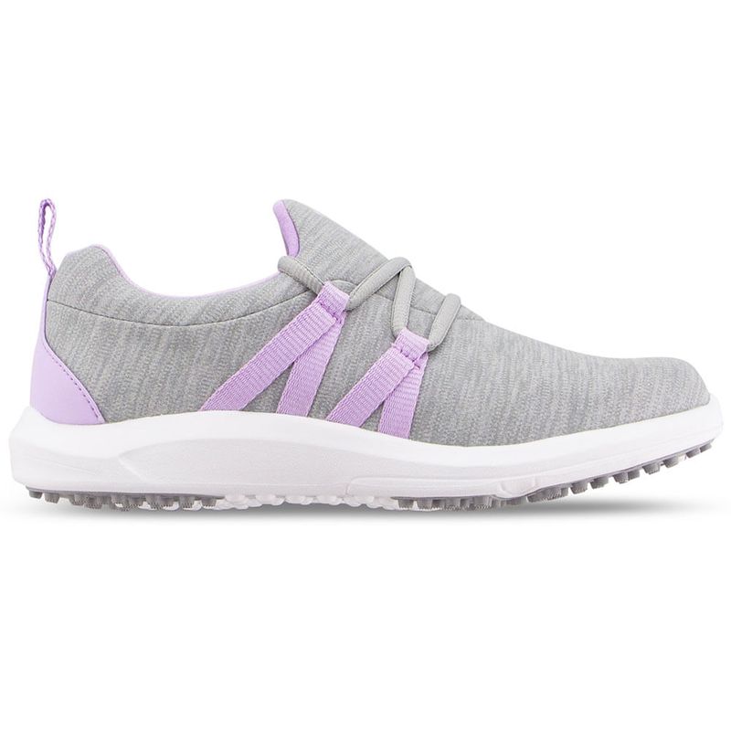 FootJoy Women's Leisure Slip-On Spikeless Golf Shoes - Gray/Orchid (SIZE 6 ONLY)