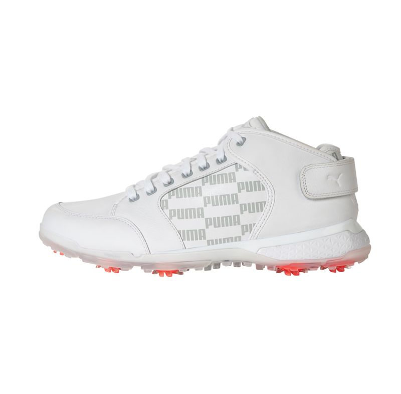 PUMA Men's PROADAPT Delta Mid Golf Shoes - White/High Rise (SIZES 7-8.5 ONLY)
