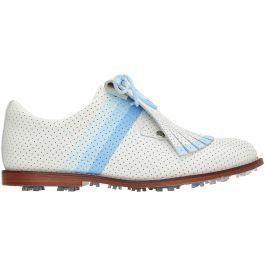 G/FORE Women's Gallivanter Leather Luxe Sole Kiltie Golf Shoes - Snow (SIZES 5 &amp; 5.5)