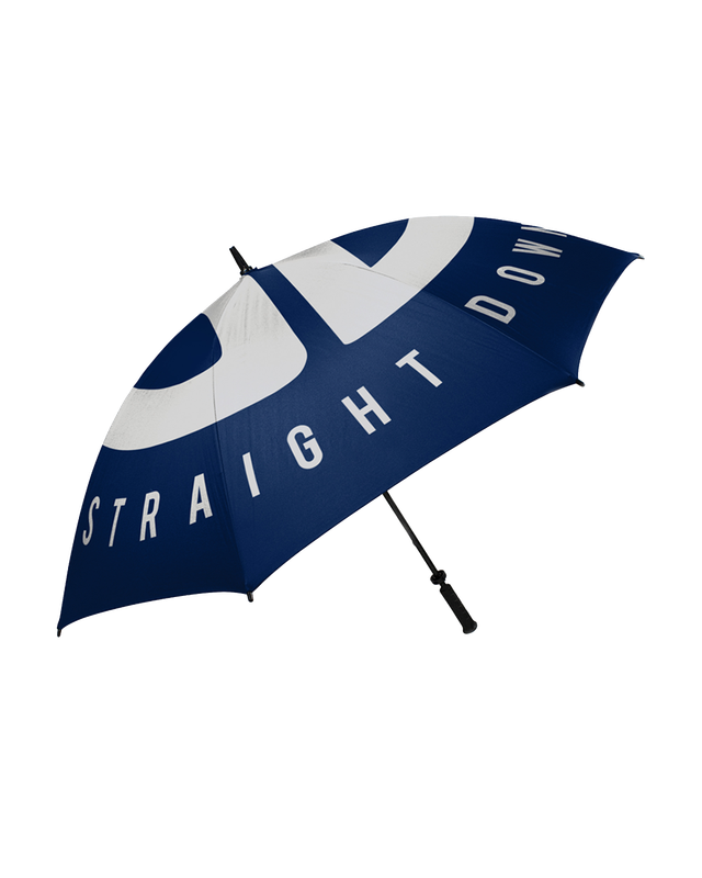 Straight Down Logo Umbrella - Indigo