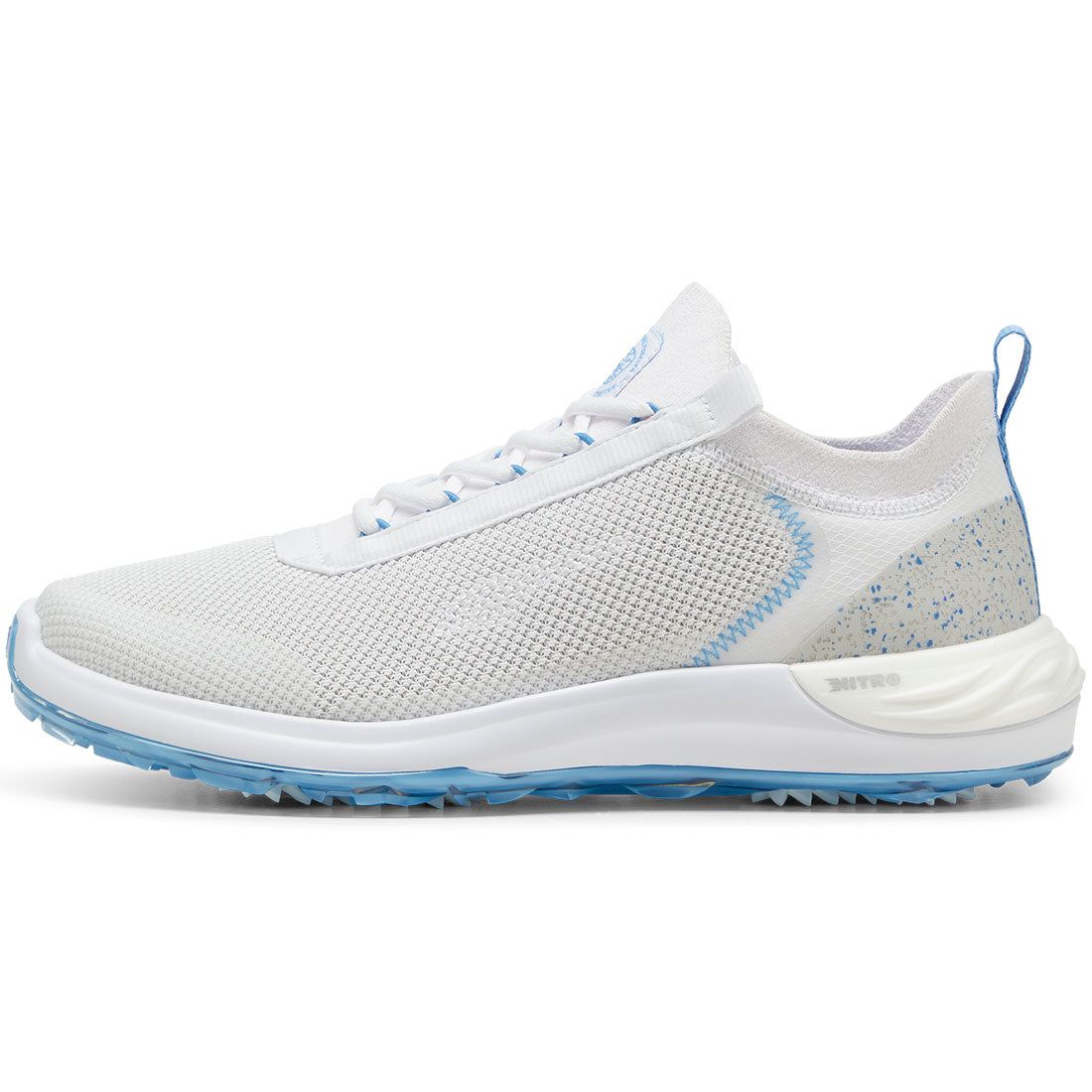PUMA PhantomCat Nitro Sport Golf Shoes - White/Regal Blue (sizes 7-14)
