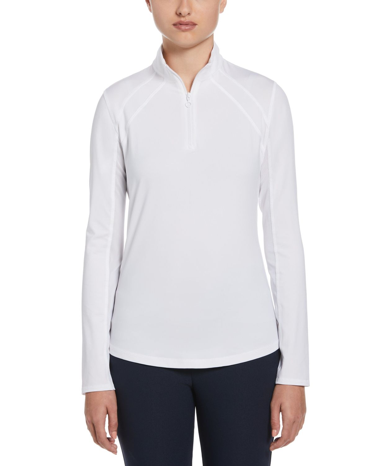 Women's Sun Protection Quarter Zip Golf Shirt