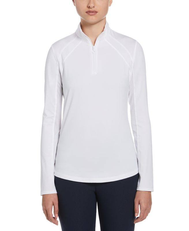 Women's Sun Protection Quarter Zip Golf Shirt