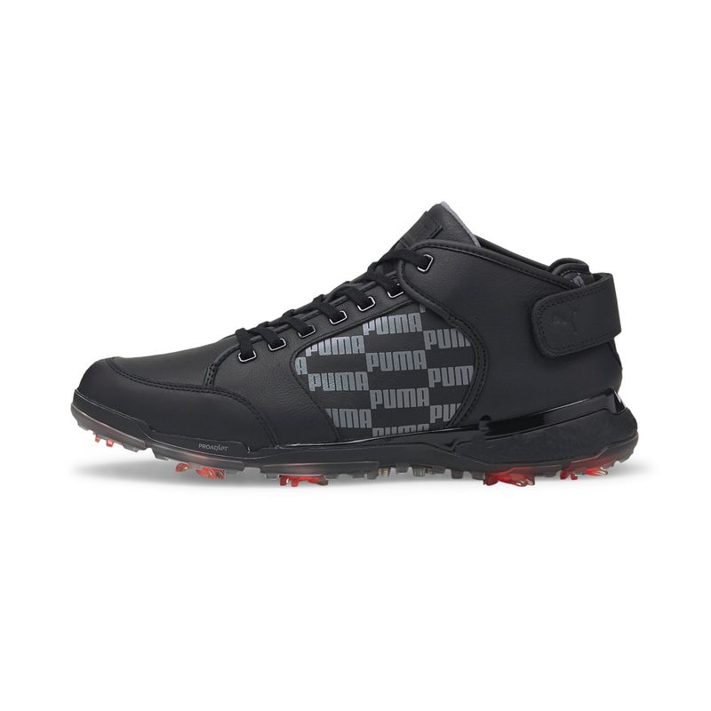 PUMA ProAdapt Delta Mid Golf Shoes - Black/Quiet Shade, Size 8