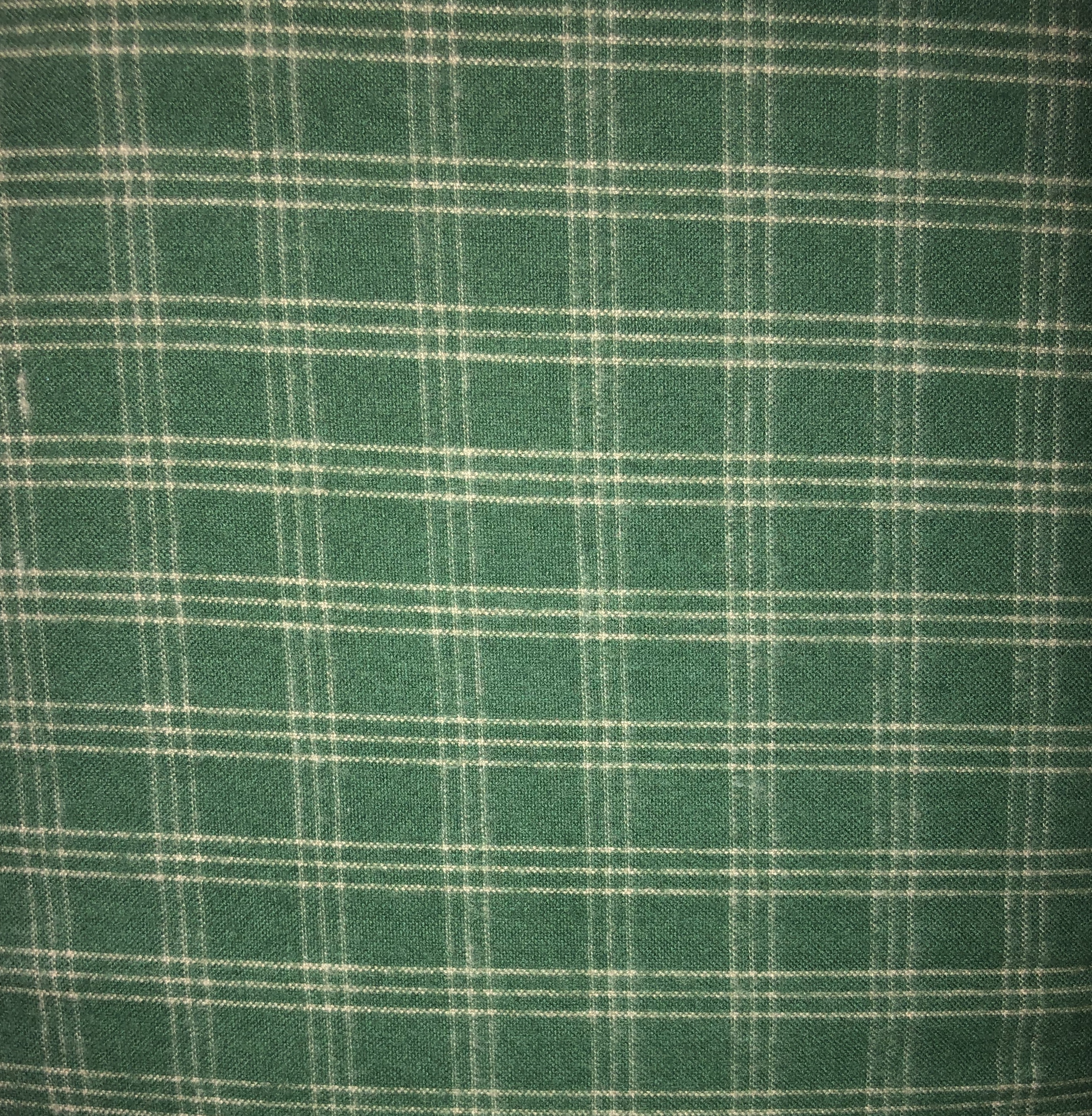 Yarn Dyed Flannel - Green Plaid - 1/2m cut 55167