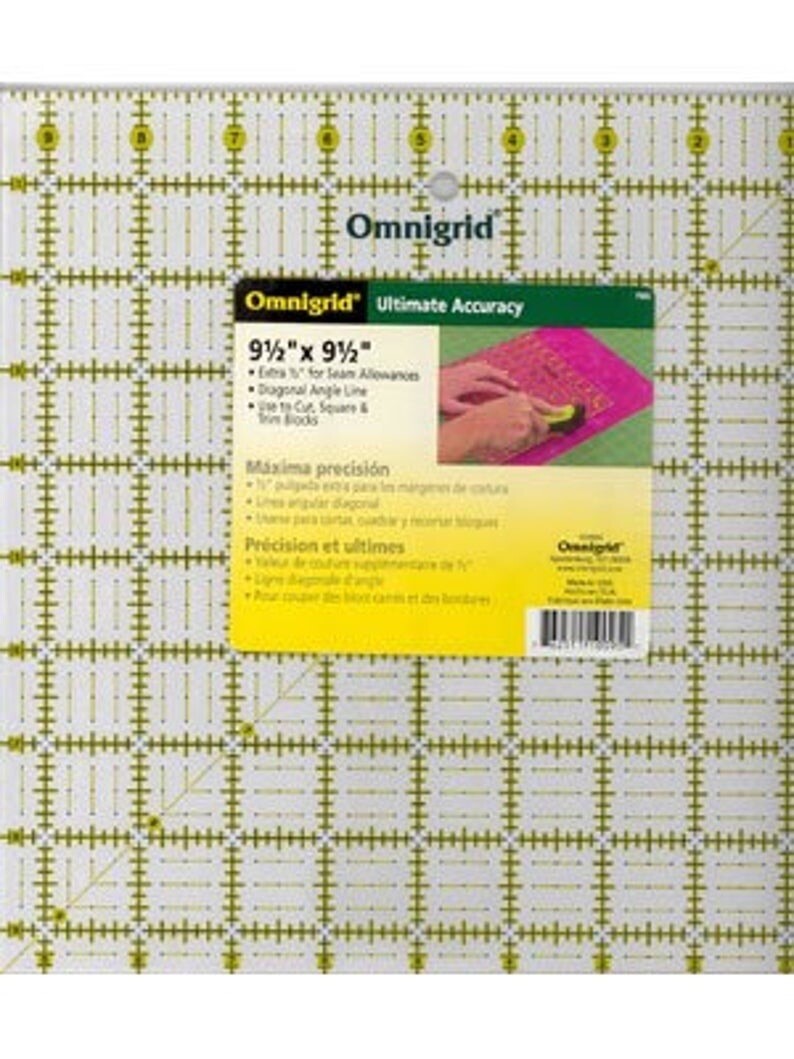 9.5”  square ruler