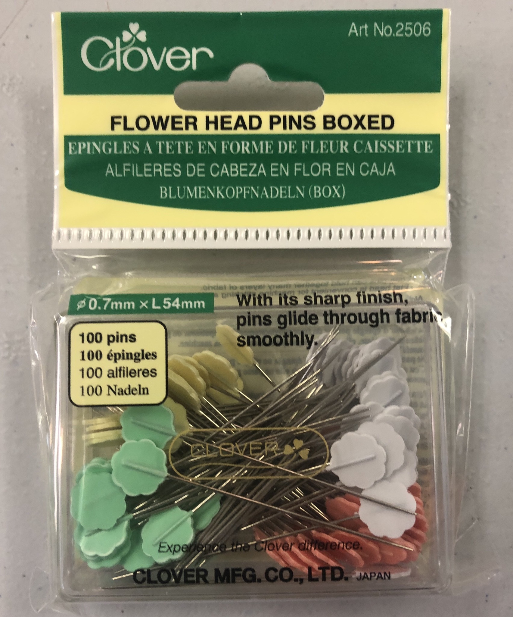 Flower Head Pins - Box of 100 55738
