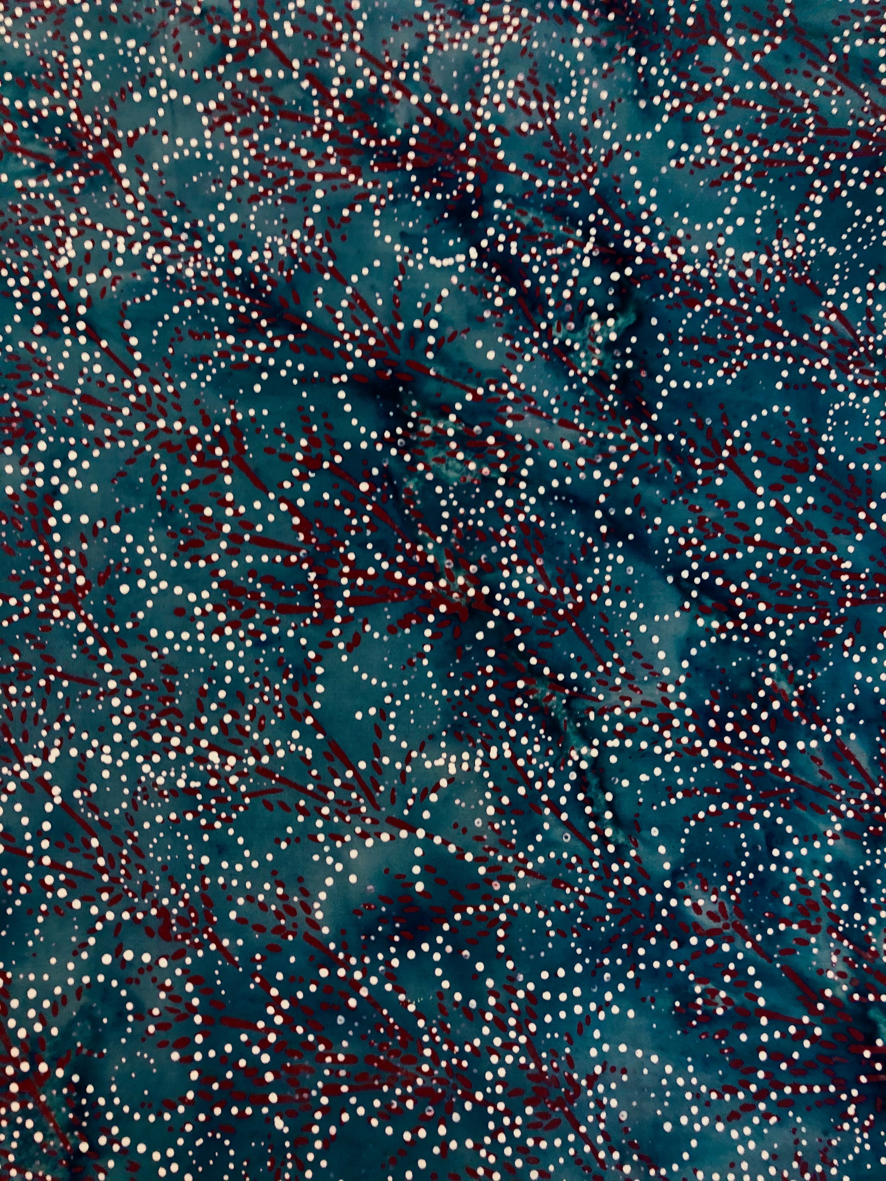 Oeacnesque - Dark Blue - Batik - 1/2m cut 55755