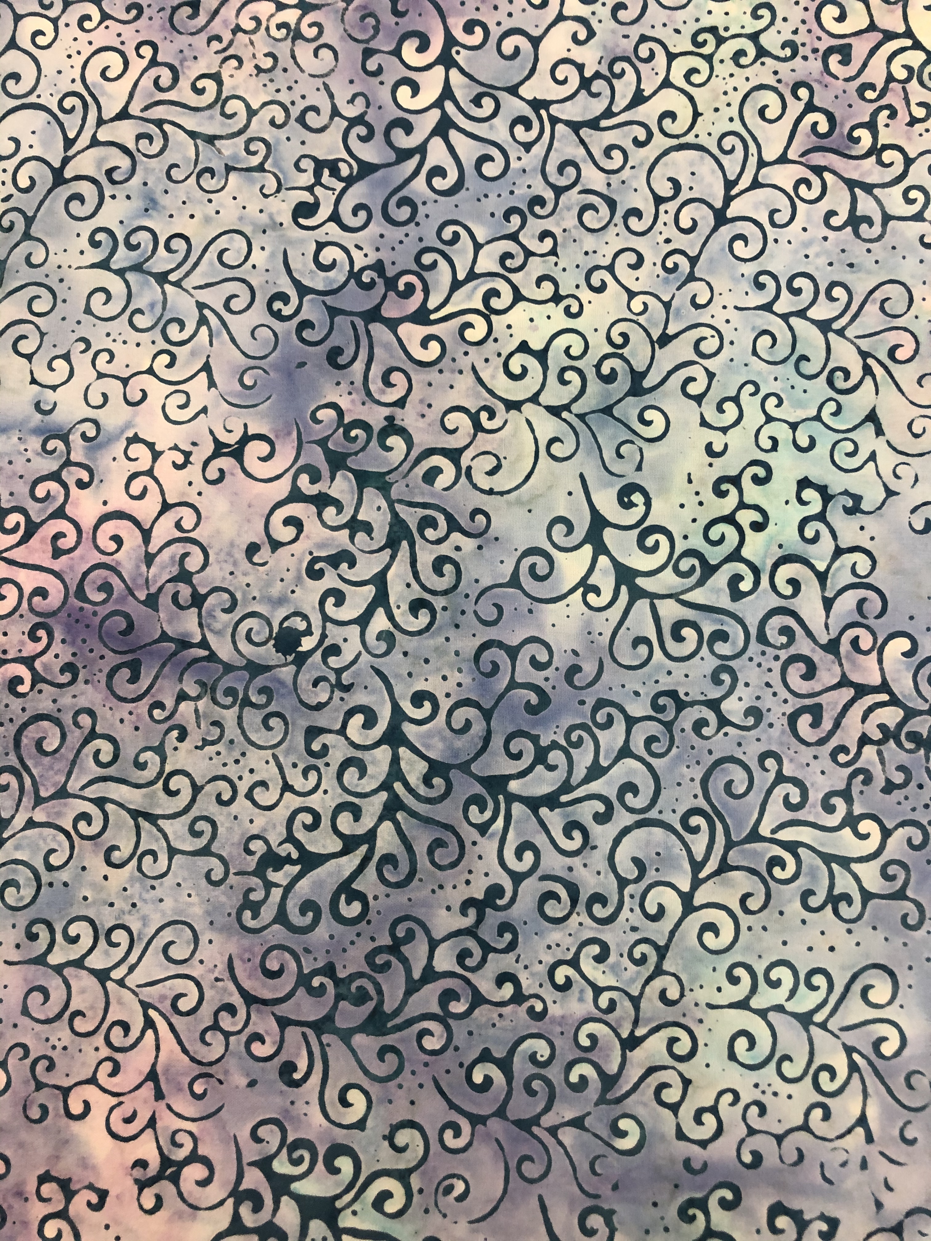 Oeacnesque - Light Blue - Batik - 1/2m cut 55754