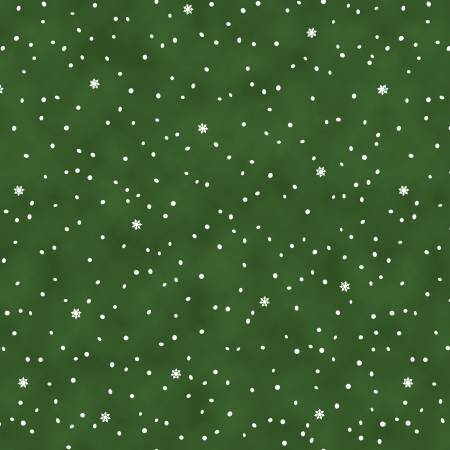 Green Snow - Holiday Heartland- 1/2m Cut 55800