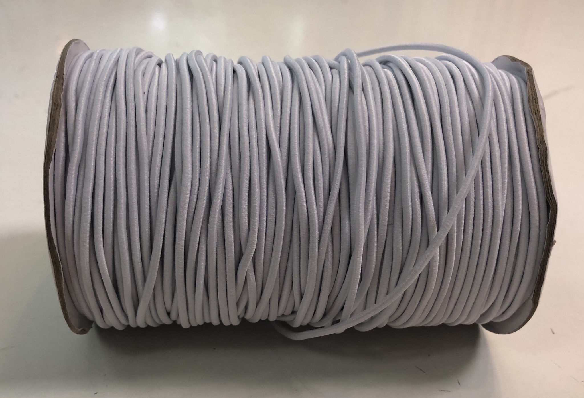 Elastic Cord - White - 1/16” - 1m Cut 55895