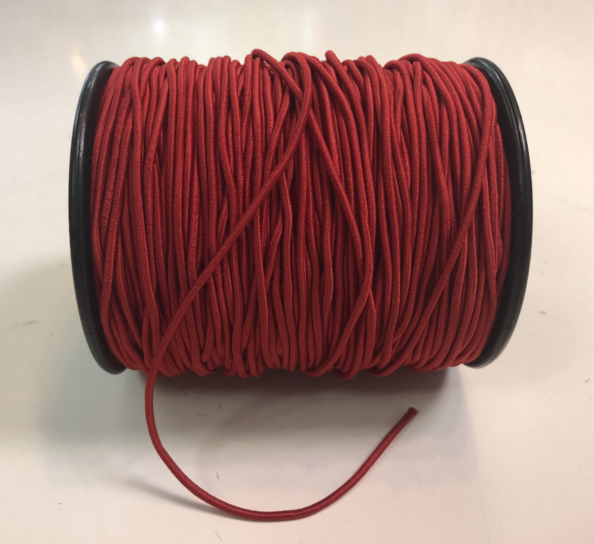 Elastic Cord - Red - 1/16” - 1m Cut 55898