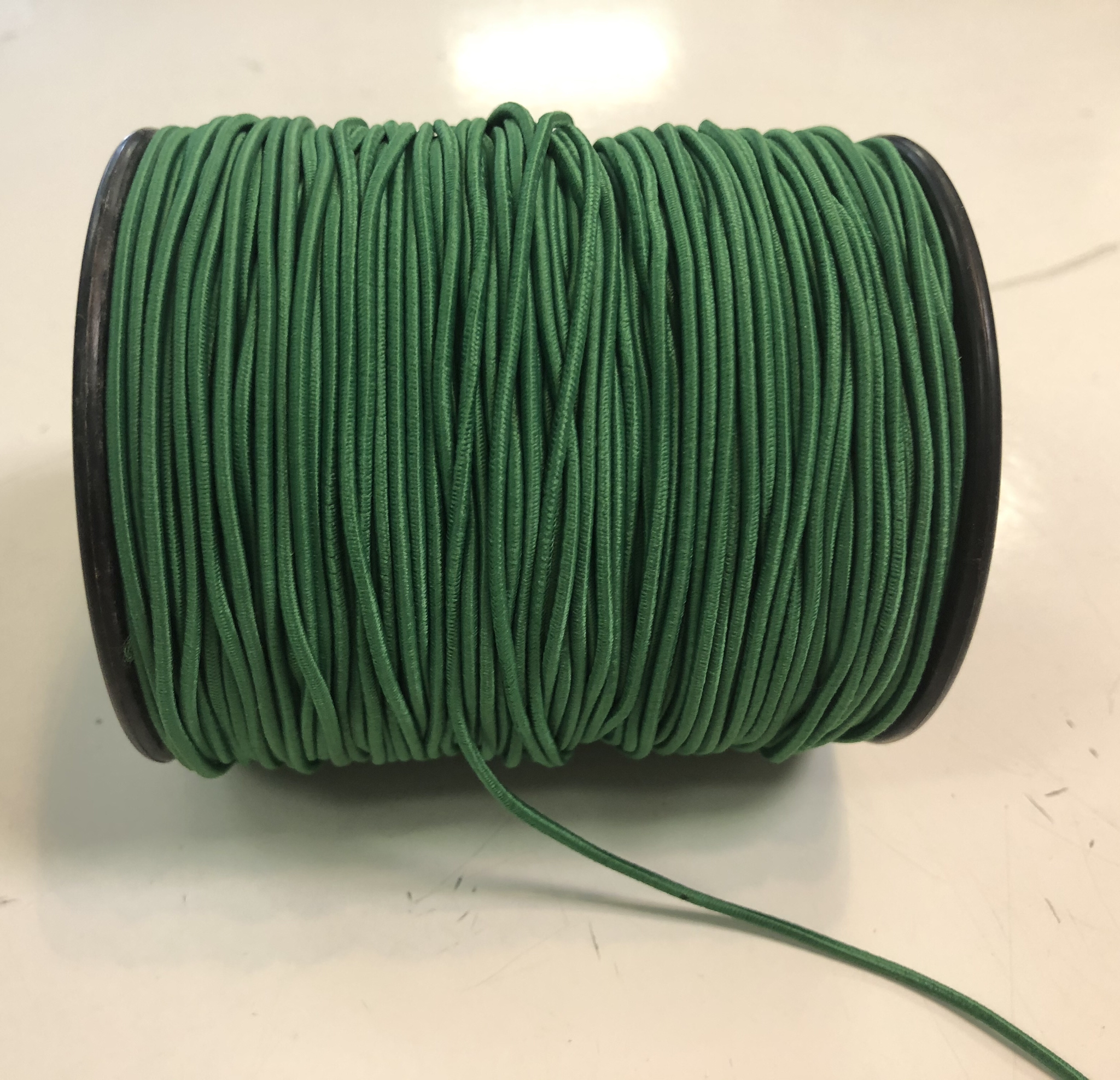 Elastic Cord - Green - 1/16” - 1m Cut 55896