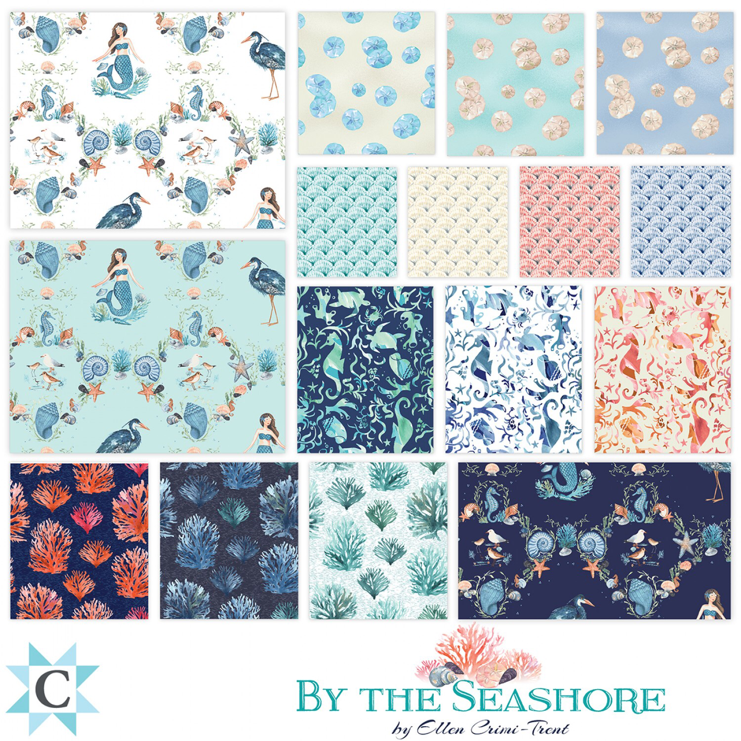 By The Seashore Charm Pack 55903
