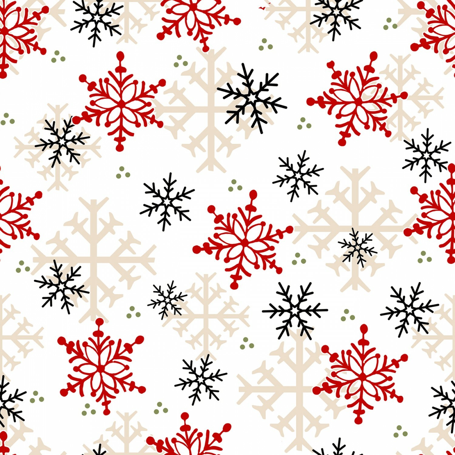 Timber Gnomies - Snowflakes - 1/2m cut 55913