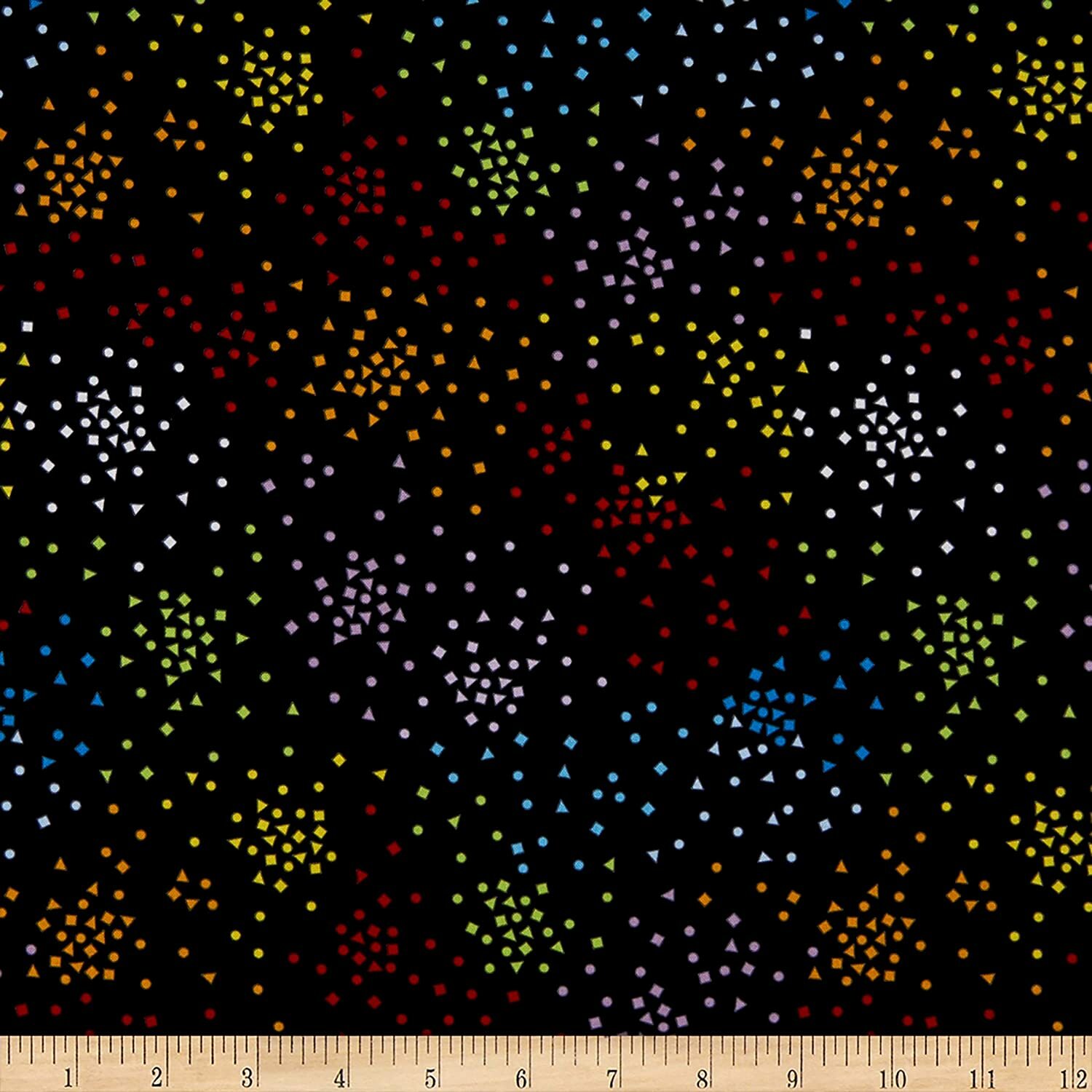 Black Confetti - Catmosphere by Wilmington Fabrics - 1/2m cut 55947