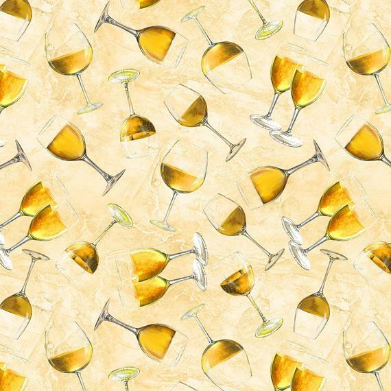 White Wine - Tuscan Delight by Wilmington Fabrics - 1/2m cut 55950
