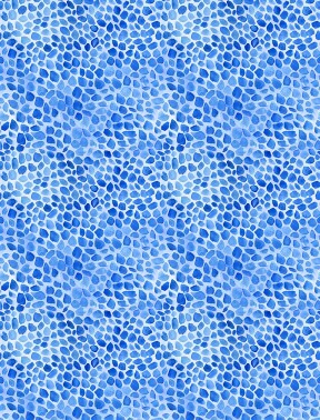Blue Pebble - Bloom True by Wilmington Fabrics - 1/2m cut 55973