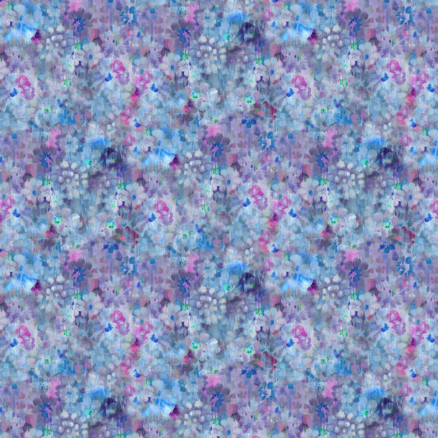 Blue Floral - Bohemian Dreams by Wilmington Fabrics - 1/2m cut 55978