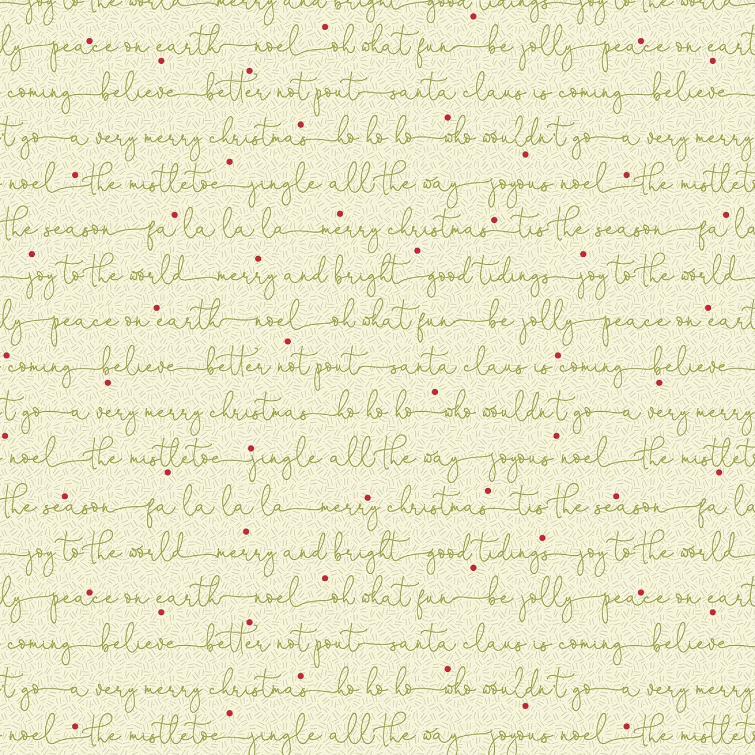 Cream Carols - Better Not Pout - 1/2m cut 55986