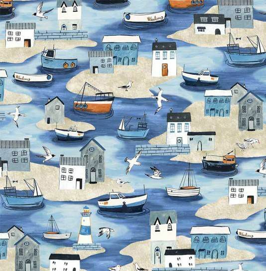 Shore Houses and Boats - Sailor’s Rest - 1/2m cut 55994