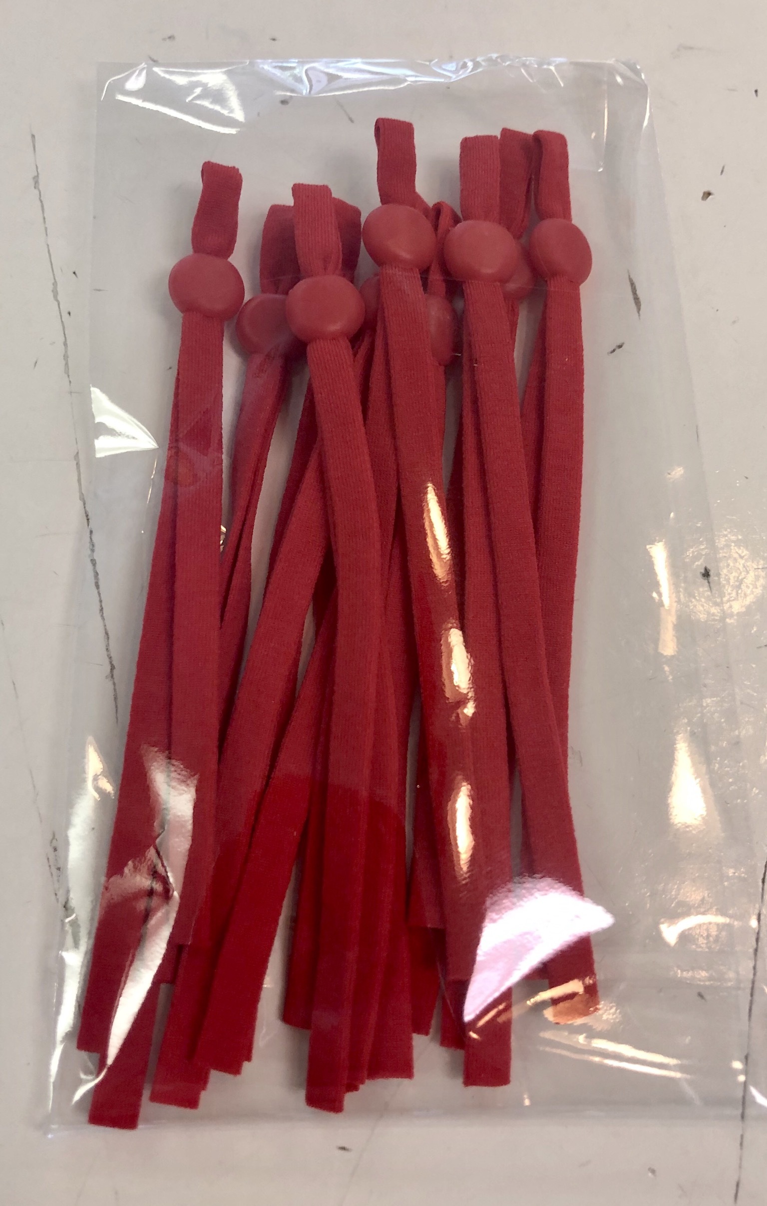 Adjustable Ear Lanyards - Red (pack of 10) 56042